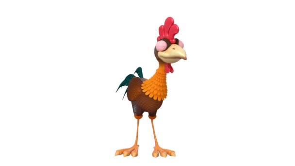 3d ilustración polla — Vídeos de Stock