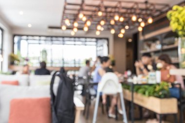 Kahve Dükkanı ile yapılan arka plan bulanık.