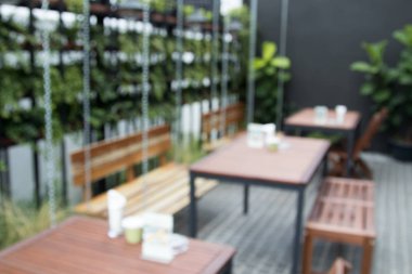 Kahve Dükkanı ile yapılan arka plan bulanık.