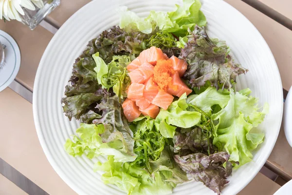 Shoyu zalm salade. — Stockfoto