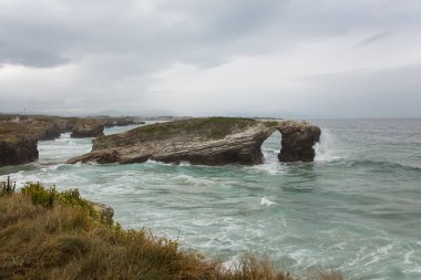 Catedrais Beach'te Galiçya, İspanya