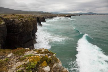 Catedrais Beach'te Galiçya, İspanya