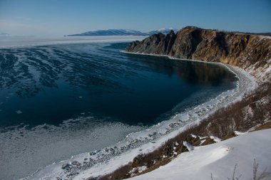 Bay of the Okhotsk sea clipart
