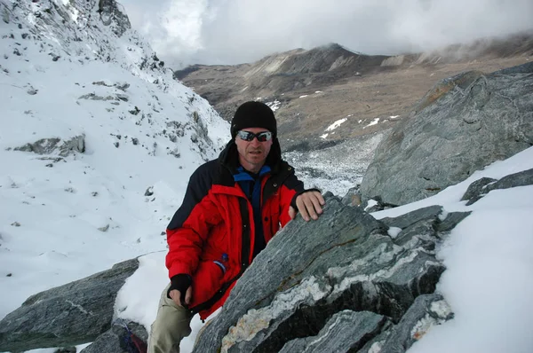 Adam içinde belgili tanımlık geçmiş Nepal Dağları