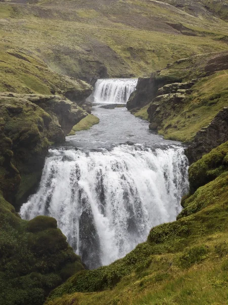 A waterfall on the river Skoga — Stock Photo, Image