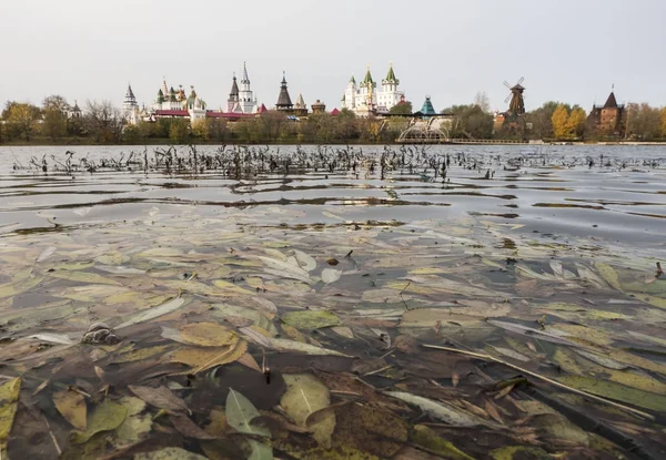Su birikintisi zemine karşı Izmailovo Kremlin Panoraması