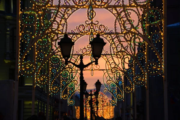 Yeni yıl'ın aydınlatma, Moskova