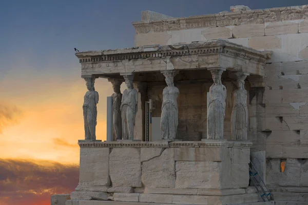 Karyatider på Akropolis i Aten — Stockfoto