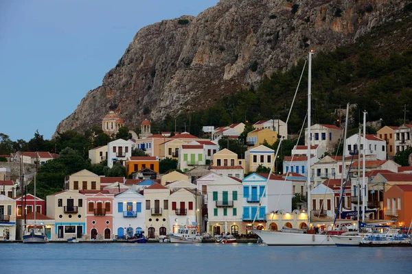Färgglada Kastellorizo island - Grekland — Stockfoto