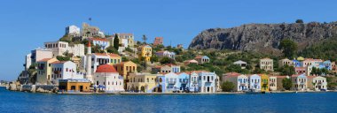 Colorful Kastellorizo island - Greece clipart