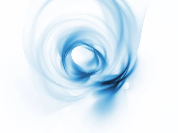 Blue Swirl Wave Sky White Background Pure Lovely — Stock Photo, Image