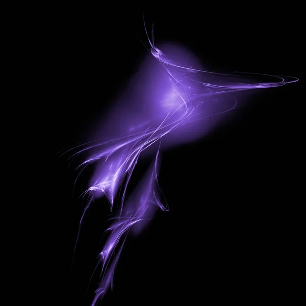 Siyah arka plan yüksek kaliteli görüntü tasarımı eğilim için Ultra violet biçim soyutlama — Stok fotoğraf