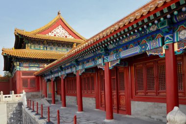 Antik mimari saray karmaşık yasak şehir, Beijing, Çin