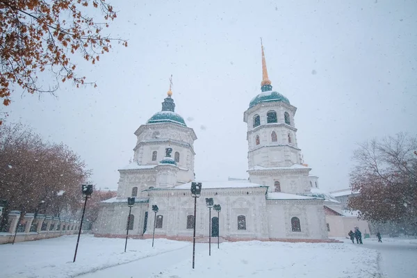 The church in the snow — Stock Photo, Image