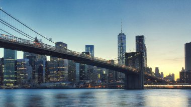 Manhattan renkli canlı panorama
