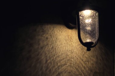 Romantik bir gece lambasının lamba