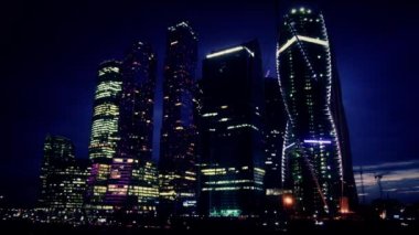 Güzel bir gece şehir timelapse