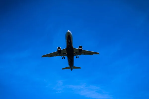 Genel gider yakın çekim uçan jet uçak — Stok fotoğraf