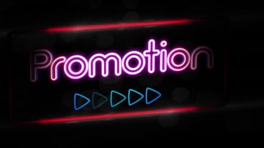 Promosyon - canlı renkli neon kurulu arka plan yanıp sönen