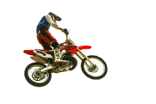 izole Bisiklet atlama beyaz arka plan üzerinde