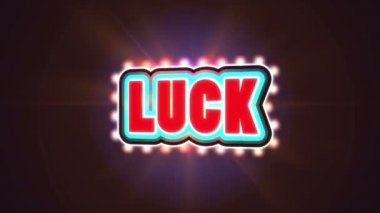 Kırmızı yanıp sönen şans işareti