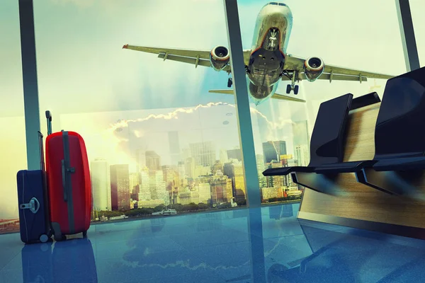 Havaalanı terminal Bagaj seyahat yığını