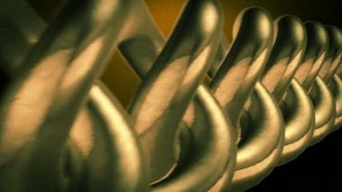 Altın zincir portre