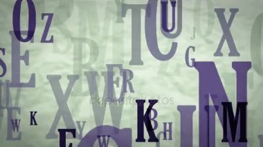 Uçan harf İngiliz alfabesi.