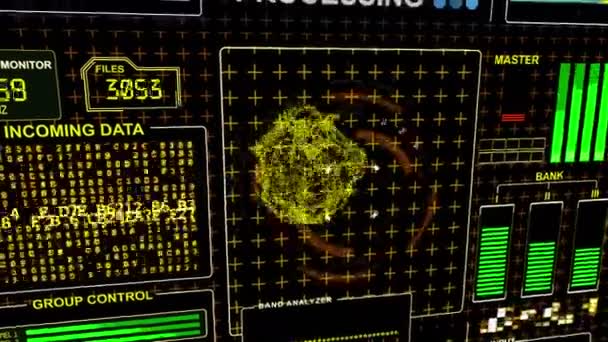 HUD Contexte technologique futuriste 