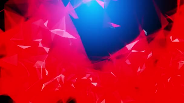 Animación 3D de dígitos 2018 revelando desde una red abstracta — Vídeo de stock