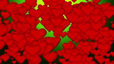 uçan kalpler arka plan