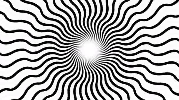 Endlos rotierende hypnotische Spirale loopable Animation — Stockvideo