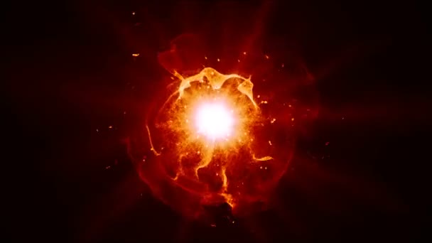 technologie abstraite et fond de mouvement d'ingénierie avec des éléments chaotiques volants 