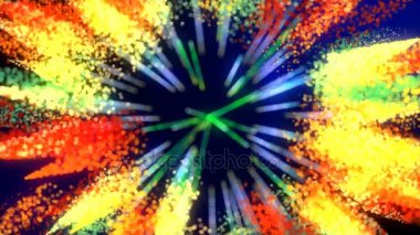 Birden çok renkli havai fişek