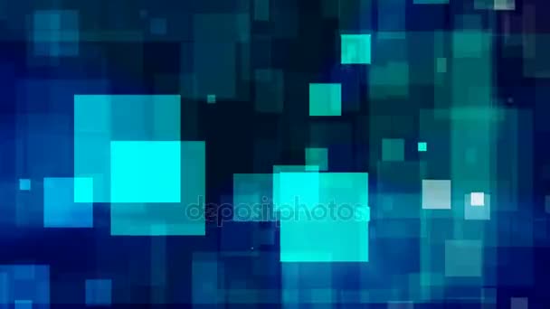 Absztrakt színes négyzetek Video háttér hurok — Stock videók