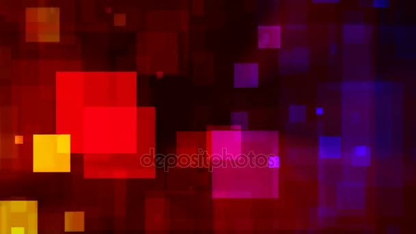 Abstrakta färgstarka torg Video bakgrunden Loop — Stockvideo