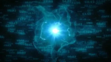 Arka plan soyutlama ışık ışınları ile bir dijital alev animasyon dayalı