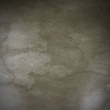 Eski toprak ve kirli lekelerle dolu bir arka plan. Boş eski kağıt çarşaf. Eski ve antika sanat konsepti. Karton, taş, beton ya da doğal mermer gibi desen. 