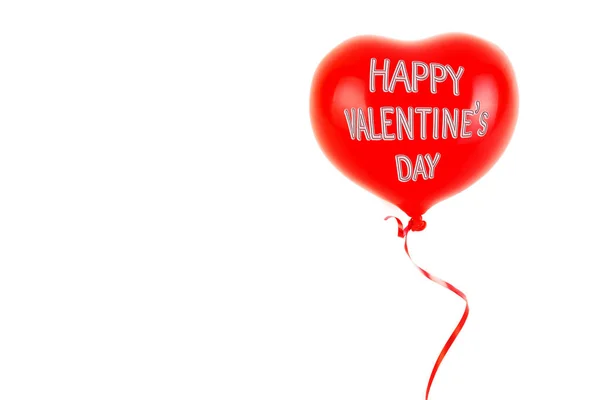 Red Rubber Inflatable Heart Shape Balloon Love Relationship Valentines Day — Stock Photo, Image