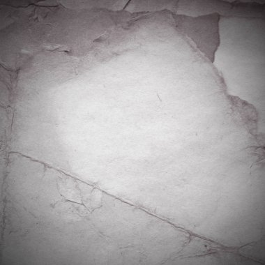 Eski toprak ve kirli lekelerle dolu bir arka plan. Boş eski kağıt çarşaf. Eski ve antika sanat konsepti. Karton, taş, beton ya da doğal mermer gibi desen.