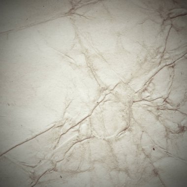 Eski toprak ve kirli lekelerle dolu bir arka plan. Boş eski kağıt çarşaf. Eski ve antika sanat konsepti. Karton, taş, beton ya da doğal mermer gibi desen.