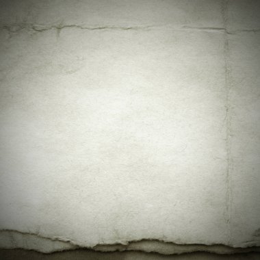 Eski toprak ve kirli lekelerle dolu bir arka plan. Boş eski kağıt çarşaf. Eski ve antika sanat konsepti. Karton, taş, beton ya da doğal mermer gibi desen.