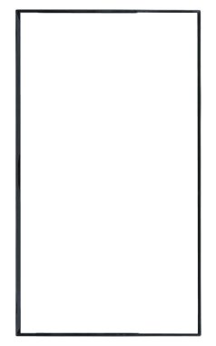 Modern yüksek çözünürlüklü televizyon. Lcd düz ekran, boş kromakey ekran, soyut, bulanık beyaz arkaplan üzerinde izole. Teknoloji ve 4K televizyon reklam konsepti. Ayrıntılı stüdyo kapanışı