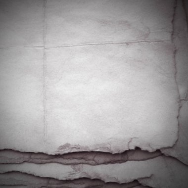 Eski toprak ve kirli lekelerle dolu bir arka plan. Boş eski kağıt çarşaf. Eski ve antika sanat konsepti. Karton, taş, beton ya da doğal mermer gibi desen.