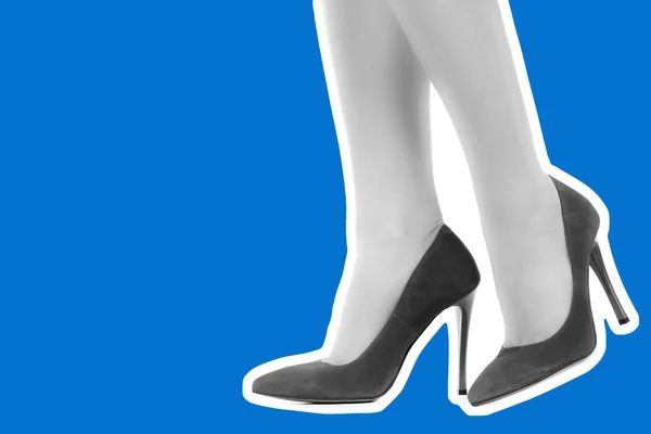 Des Chaussures Pour Femmes Les Jambes Longues Minces Des Femmes — Photo