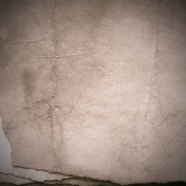 Eski toprak ve kirli lekelerle dolu bir arka plan. Boş eski kağıt çarşaf. Eski ve antika sanat konsepti. Karton, taş, beton ya da doğal mermer gibi desen.