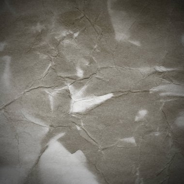 Eski toprak ve kirli lekelerle dolu bir arka plan. Boş eski kağıt çarşaf. Eski ve antika sanat konsepti. Karton, taş, beton ya da doğal mermer gibi desen. 