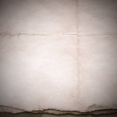 Eski toprak ve kirli lekelerle dolu bir arka plan. Boş eski kağıt çarşaf. Eski ve antika sanat konsepti. Karton, taş, beton ya da doğal mermer gibi desen