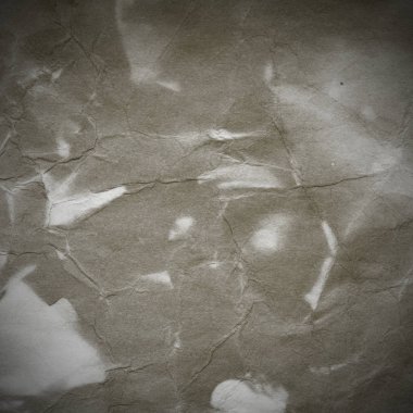 Eski toprak ve kirli lekelerle dolu bir arka plan. Boş eski kağıt çarşaf. Eski ve antika sanat konsepti. Karton, taş, beton ya da doğal mermer gibi desen. 