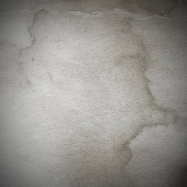 Eski toprak ve kirli lekelerle dolu bir arka plan. Boş eski kağıt çarşaf. Eski ve antika sanat konsepti. Karton, taş, beton ya da doğal mermer gibi desen. 